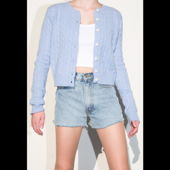 Brandy Melville Sweaters - Brandy Melville Blue Olsen cardigan sweater
